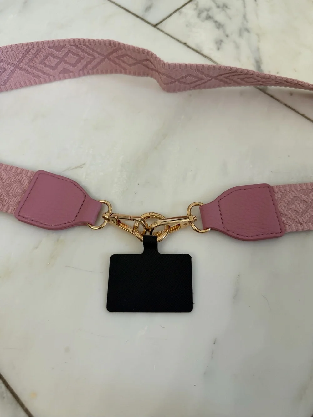 Save The Girls rose pink wallet and cell phone travel minimalist crossbody strap